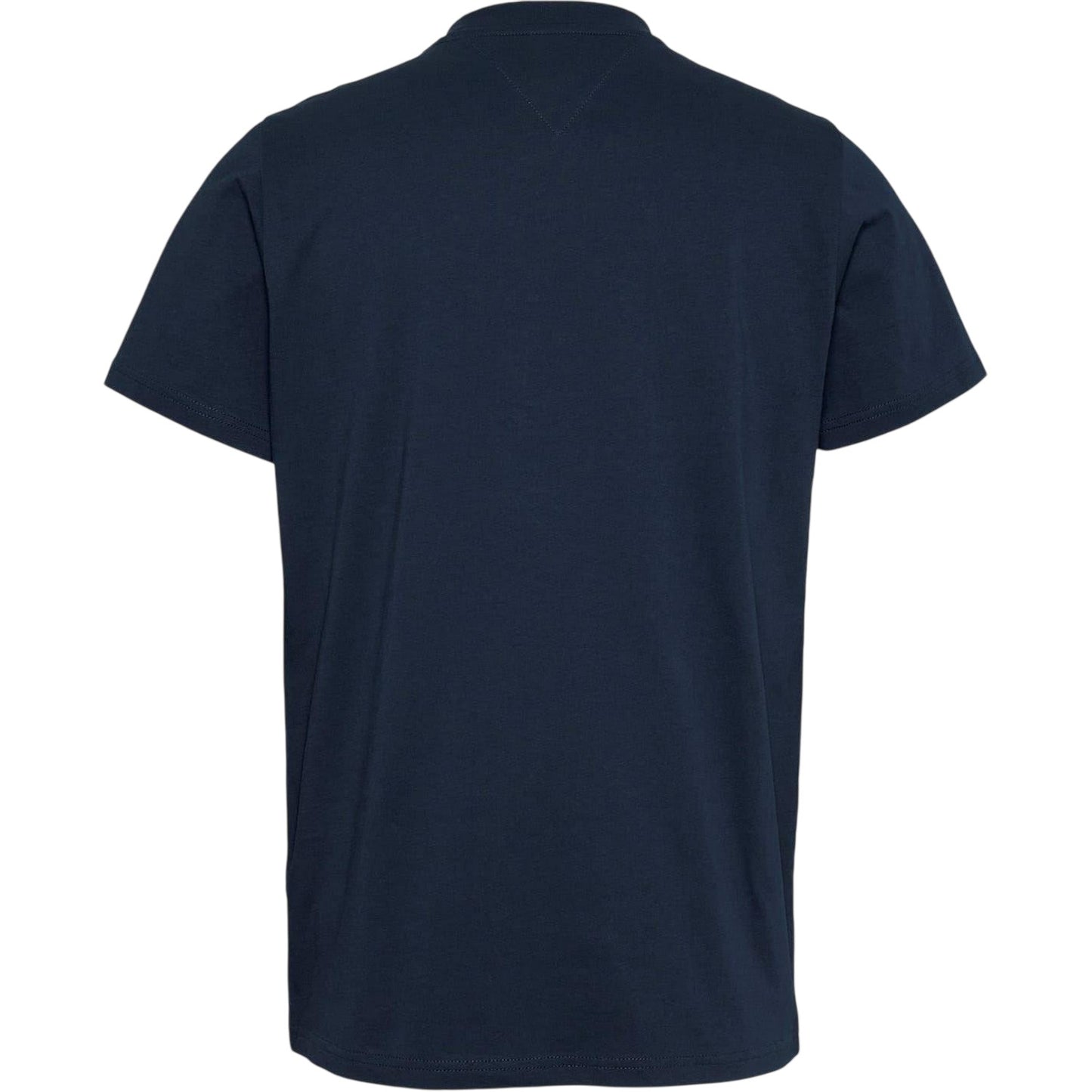 Night Blue - Back - Tommy Jeans Mens Flag Crew Neck Slim T-Shirt