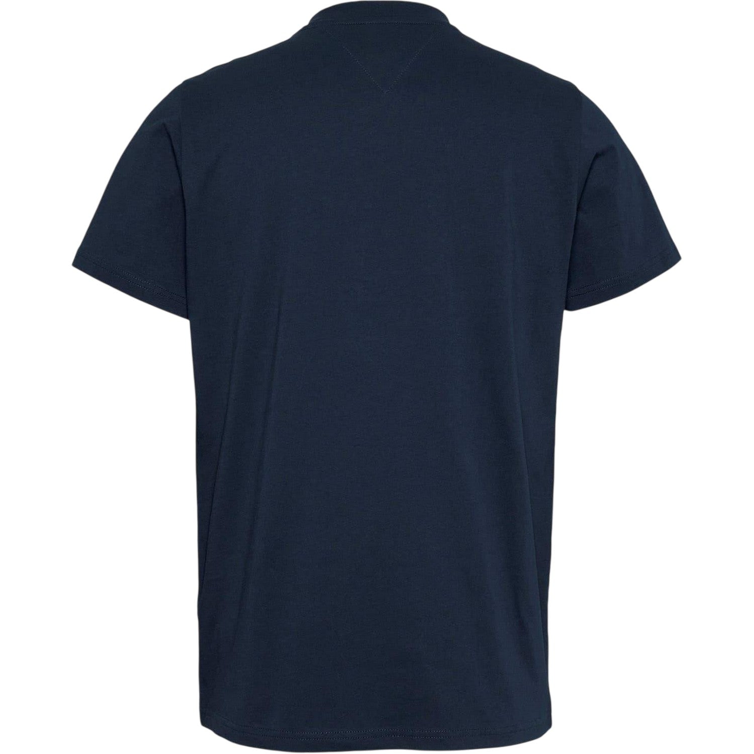 Night Blue - Back - Tommy Jeans Mens Flag Crew Neck Slim T-Shirt