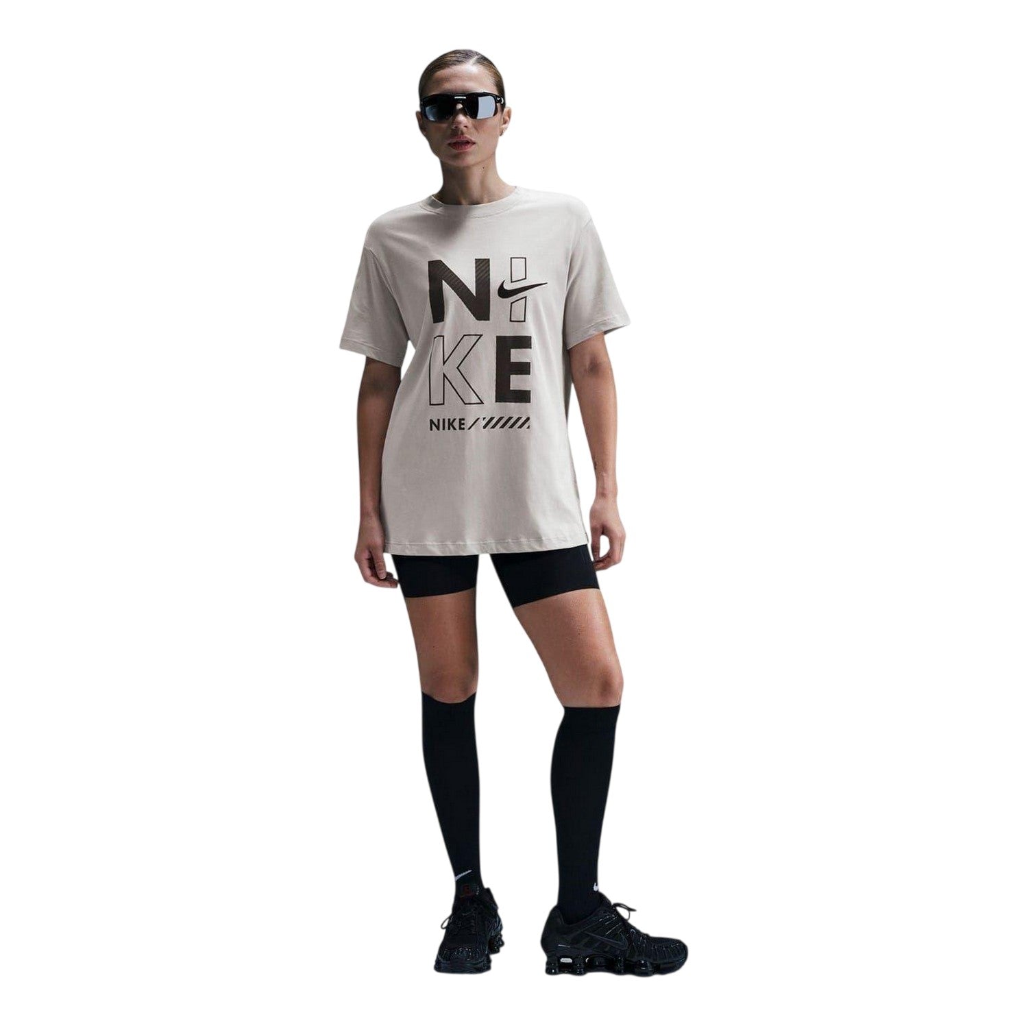 Iron - Lifestyle - Nike Womens-Ladies Graphic Print Crew Neck Regular T-Shirt
