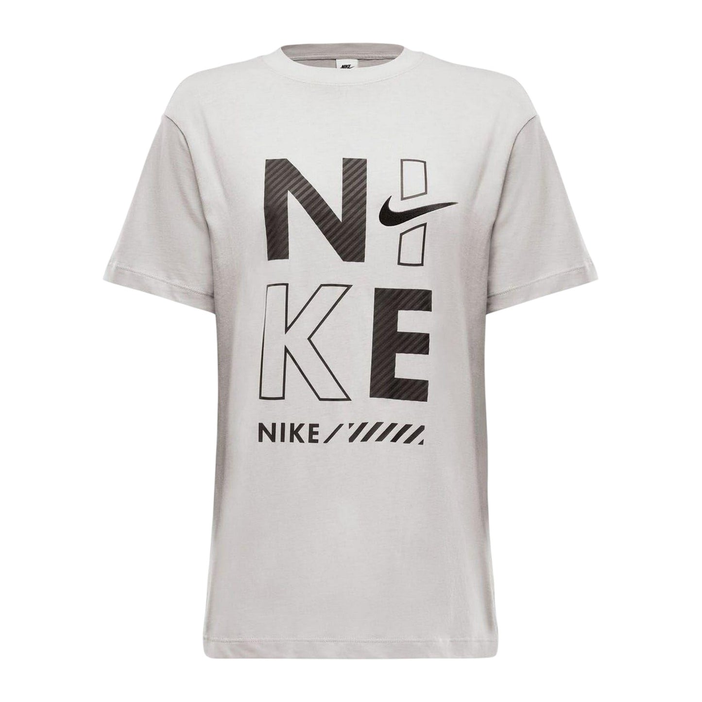 Iron - Front - Nike Womens-Ladies Graphic Print Crew Neck Regular T-Shirt