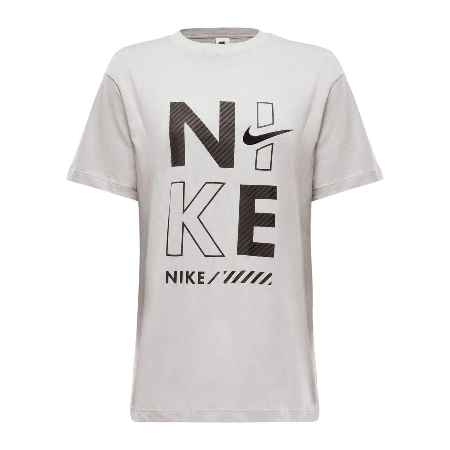 Iron - Front - Nike Womens-Ladies Graphic Print Crew Neck Regular T-Shirt