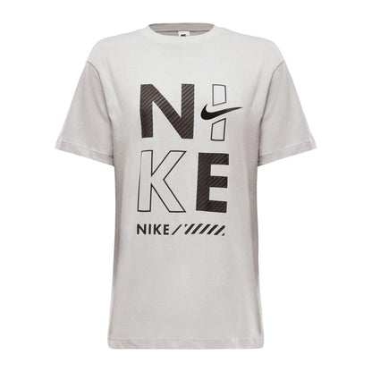 Iron - Front - Nike Womens-Ladies Graphic Print Crew Neck Regular T-Shirt