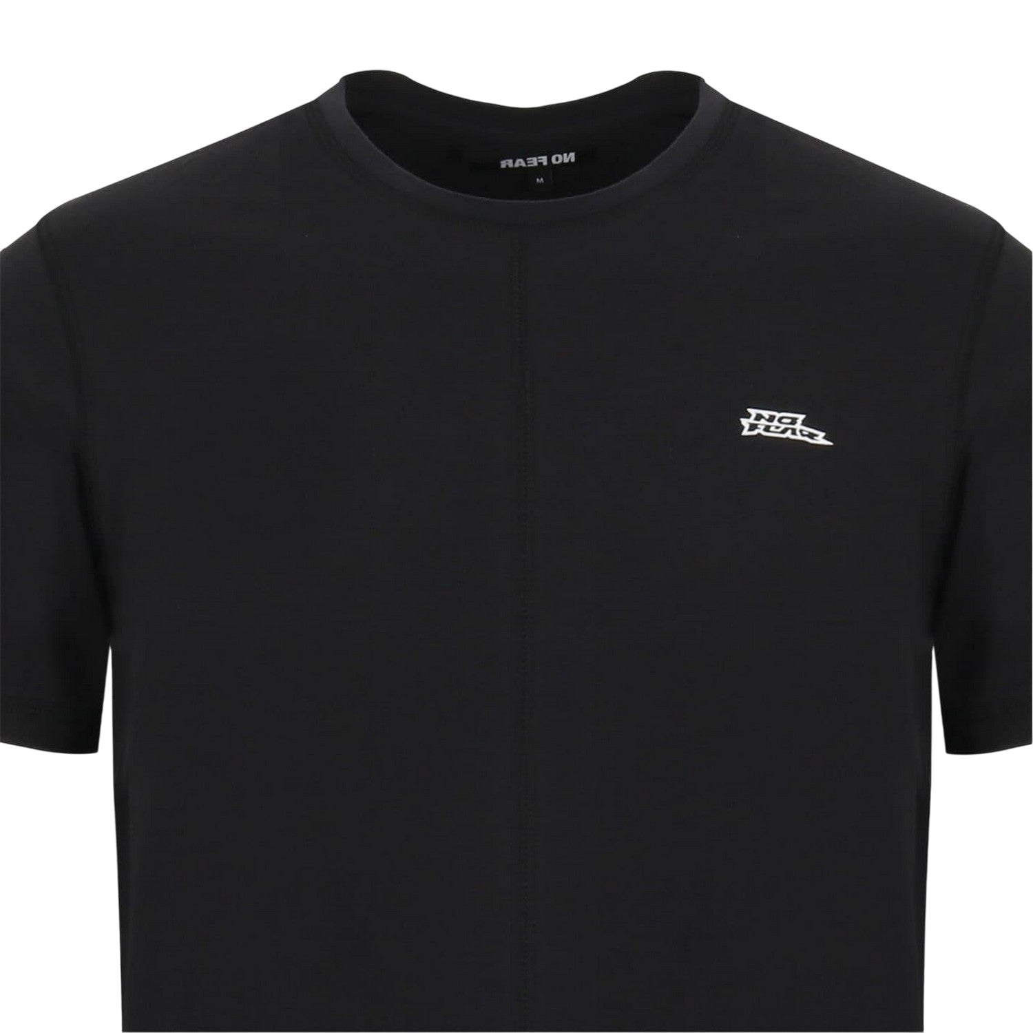 Black - Side - No Fear Mens Crew Neck Slim T-Shirt