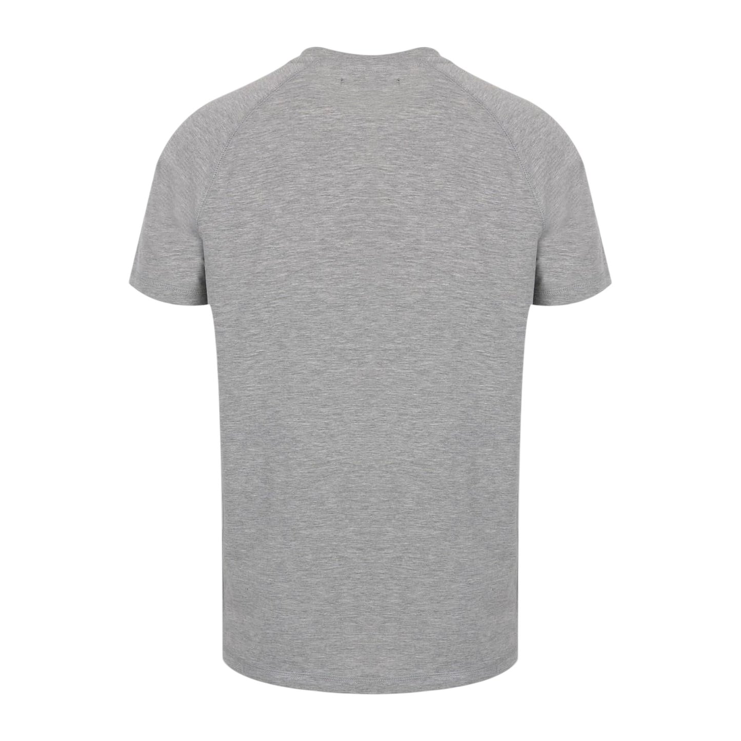 Grey - Back - No Fear Mens Crew Neck Slim T-Shirt