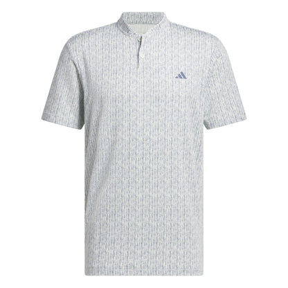 White - Front - Adidas Mens Ultimate 365 Printed Golf Polo Shirt