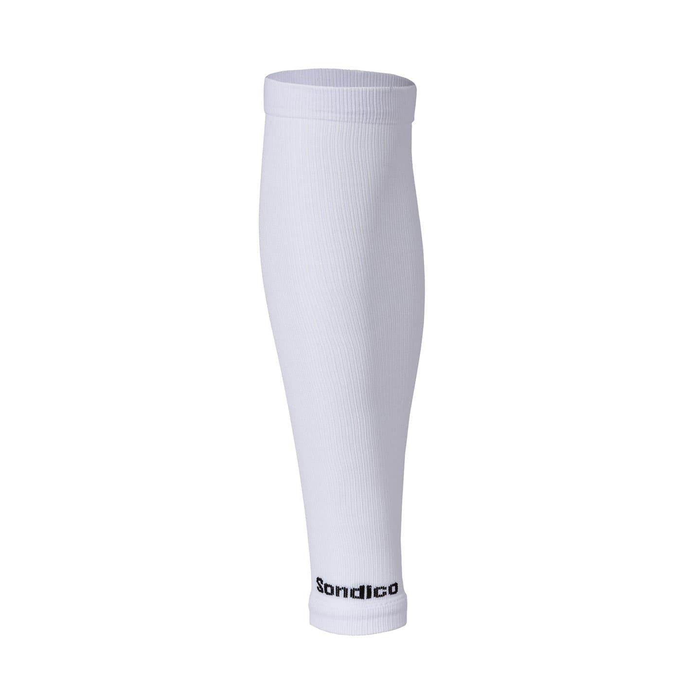 White - Side - Sondico Childrens-Kids Elite Football Ankle Sleeve (Pack of 1)
