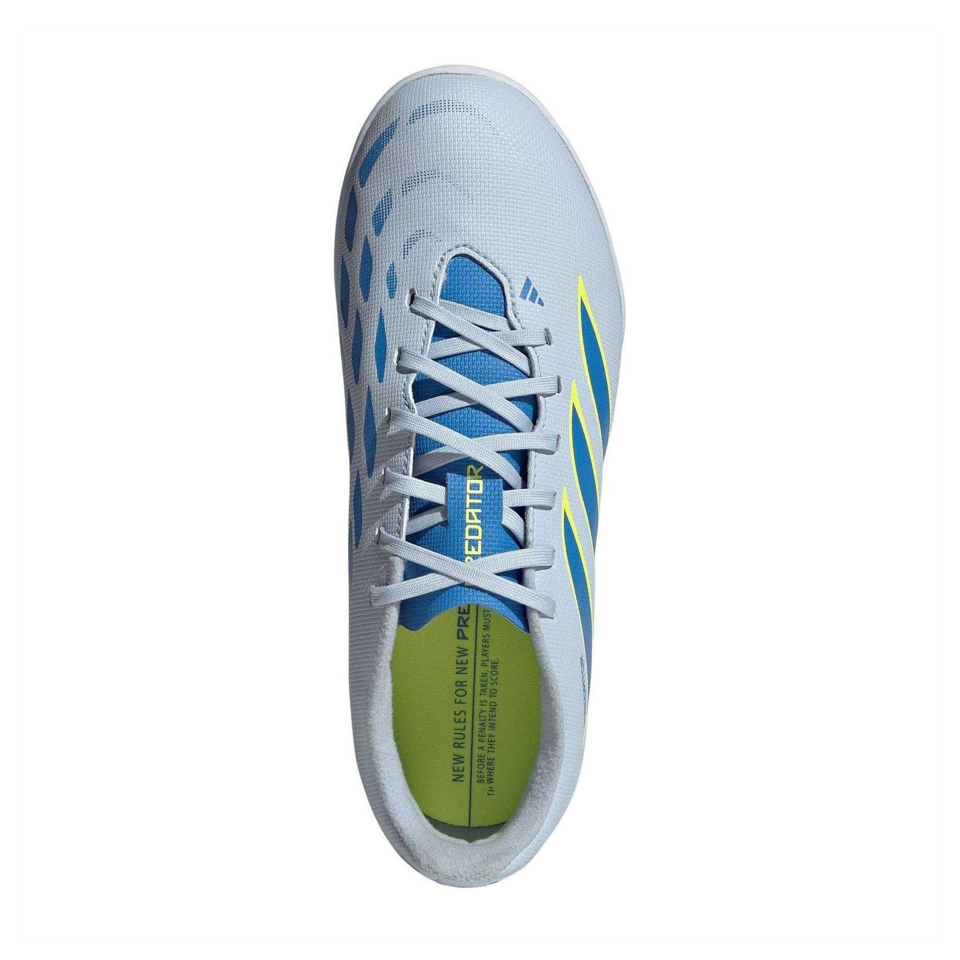 Blue-Yellow - Pack Shot - Adidas Childrens-Kids Predator Club Astro Artificial Ground Football Boots