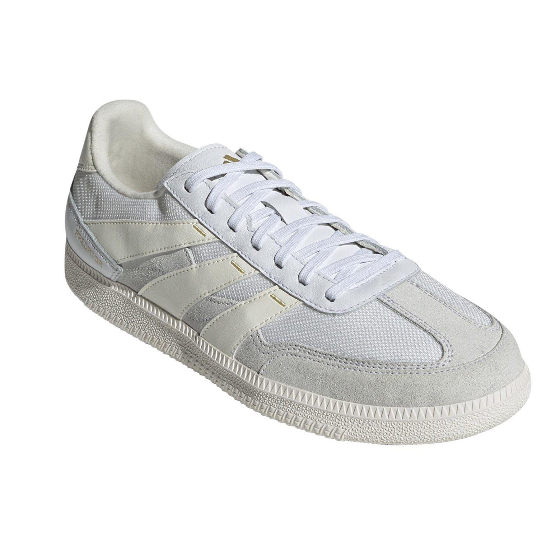 White-Off White - Front - Adidas Mens NIR86 Predator Freestyle Suede Indoor Football Trainers