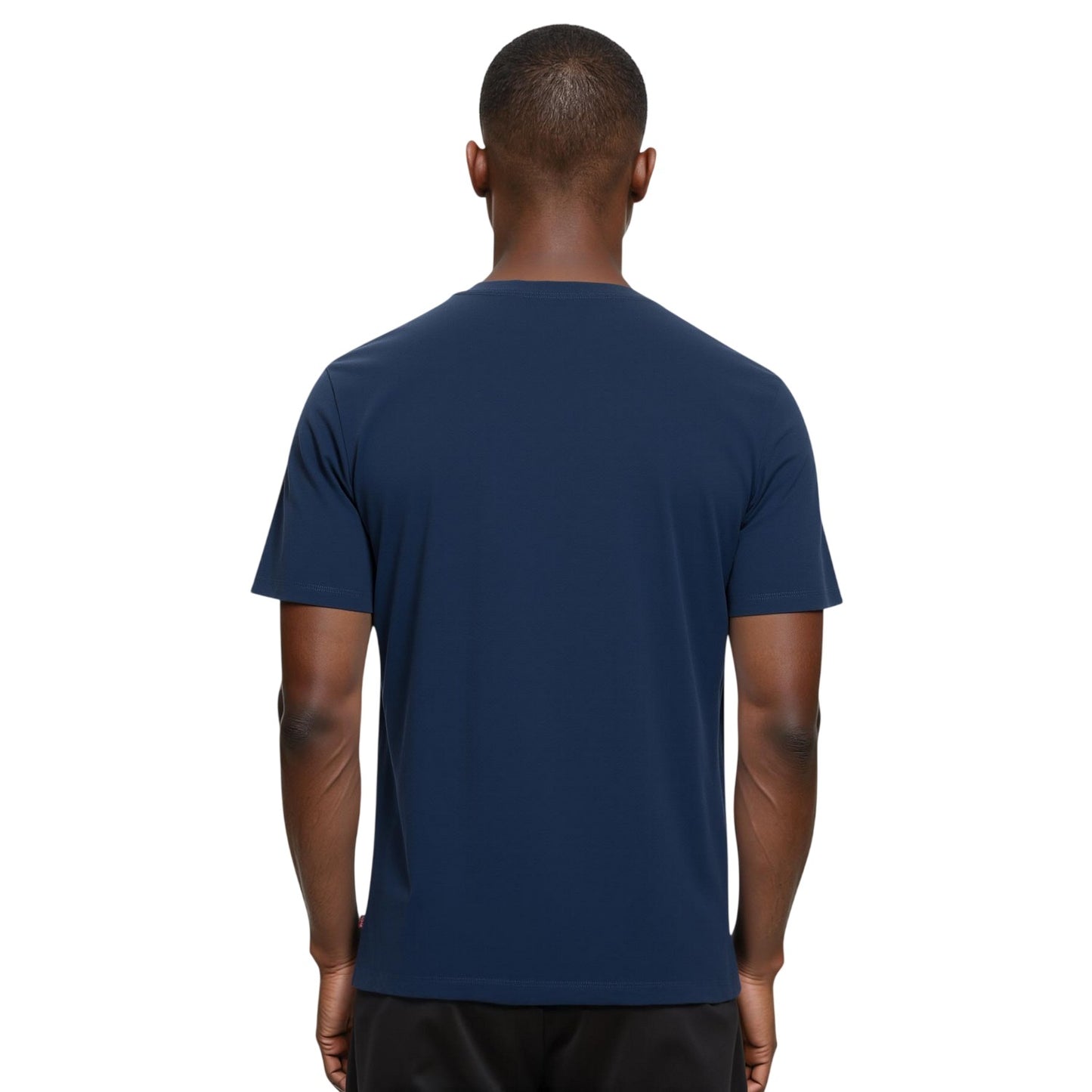 Navy Blue - Lifestyle - Levis Mens Varsity Circle Batwing Logo Crew Neck T-Shirt