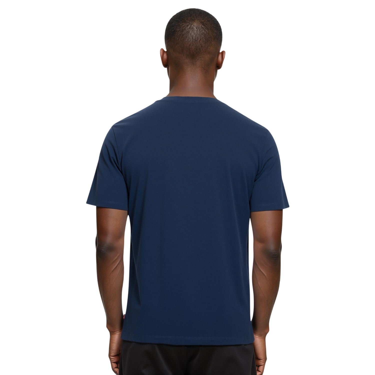 Navy Blue - Lifestyle - Levis Mens Varsity Circle Batwing Logo Crew Neck T-Shirt