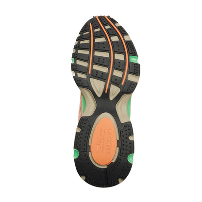 Orange-Green - Side - Lacoste Mens L003 2K24 Trainers