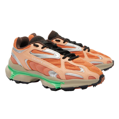 Orange-Green - Front - Lacoste Mens L003 2K24 Trainers