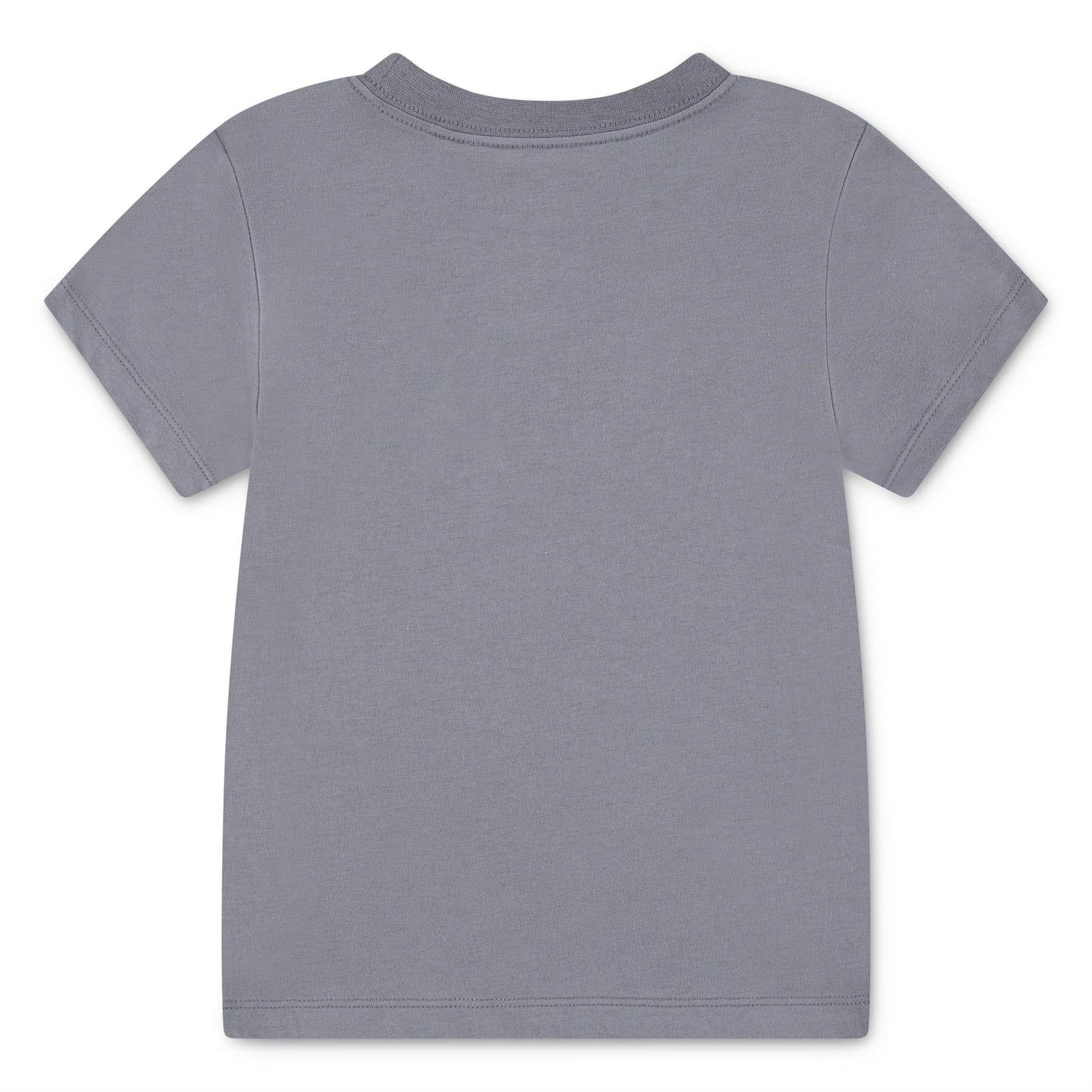Smoke Grey - Back - Nike Childrens-Kids Game Swoosh T-Shirt