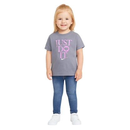 Smoke Grey - Side - Nike Childrens-Kids Game Swoosh T-Shirt