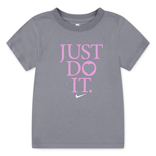 Smoke Grey - Front - Nike Childrens-Kids Game Swoosh T-Shirt