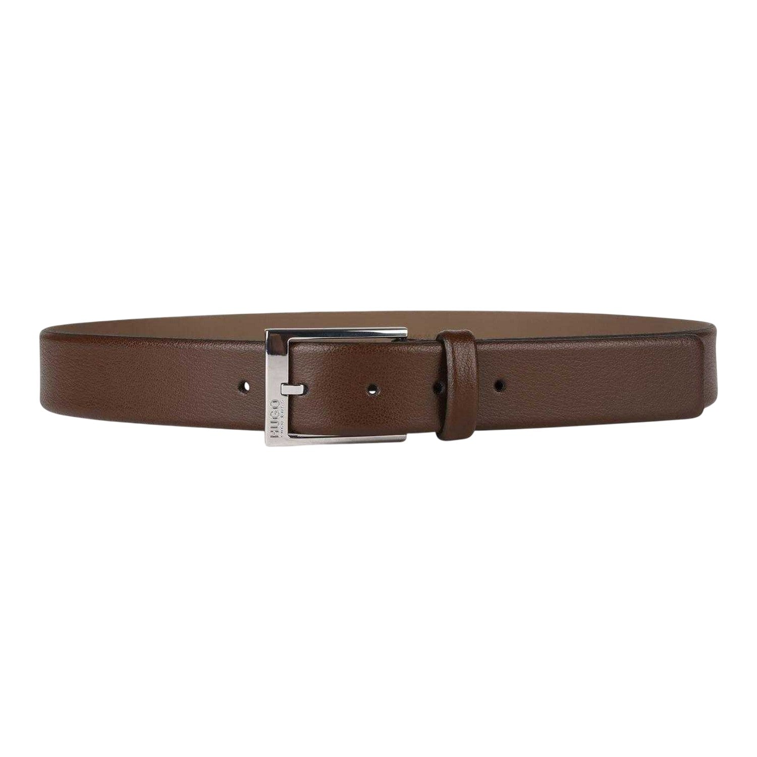 Brown - Back - Hugo Mens Gellot Leather Belt