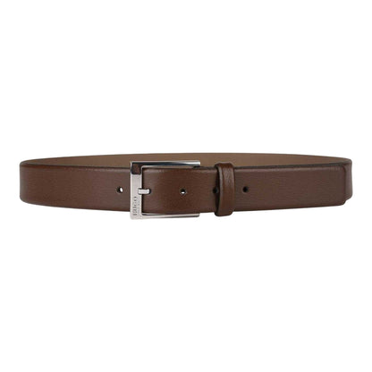 Brown - Back - Hugo Mens Gellot Leather Belt