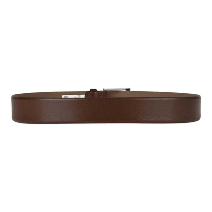 Brown - Side - Hugo Mens Gellot Leather Belt