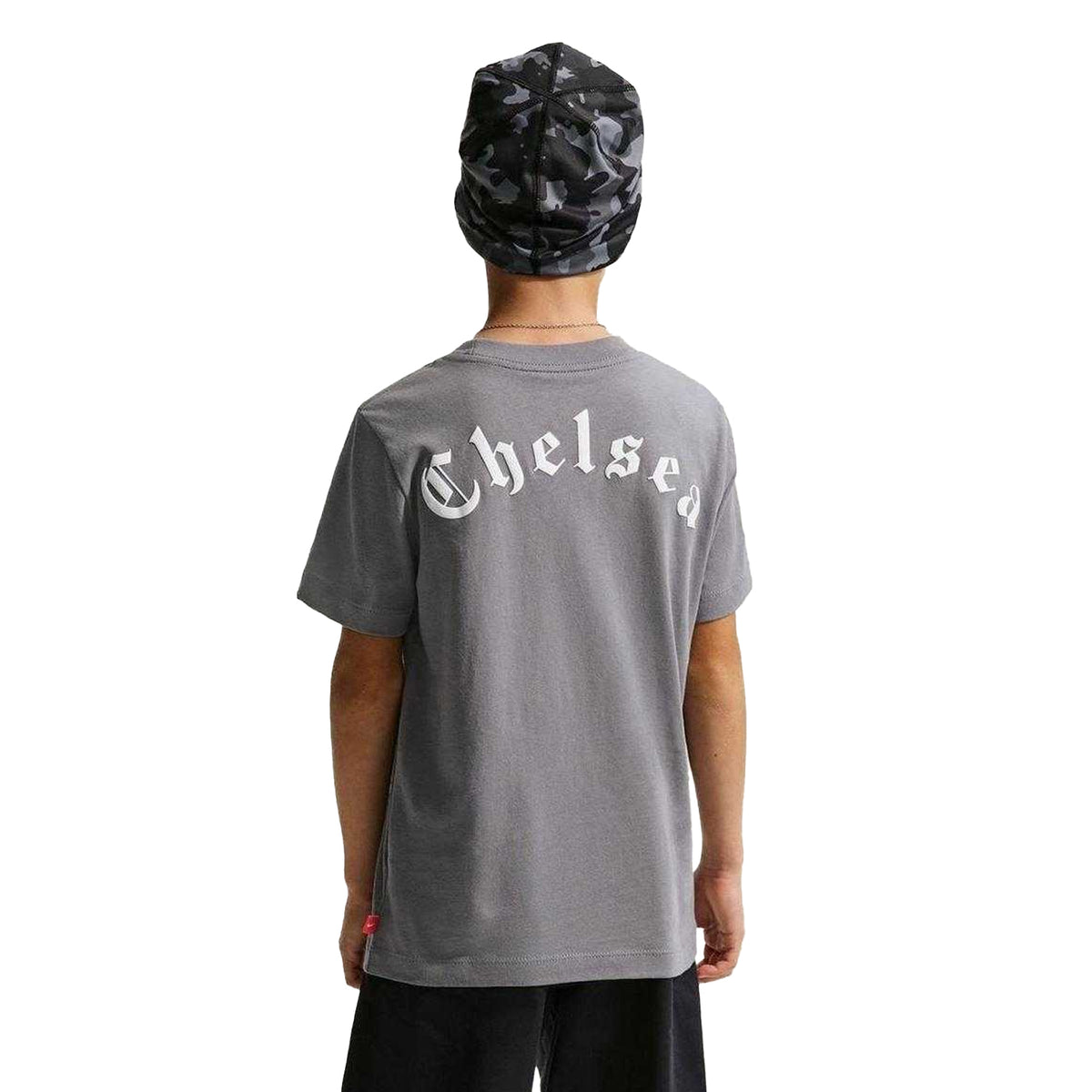 Grey-Orange - Back - Nike Childrens-Kids Chelsea FC T-Shirt