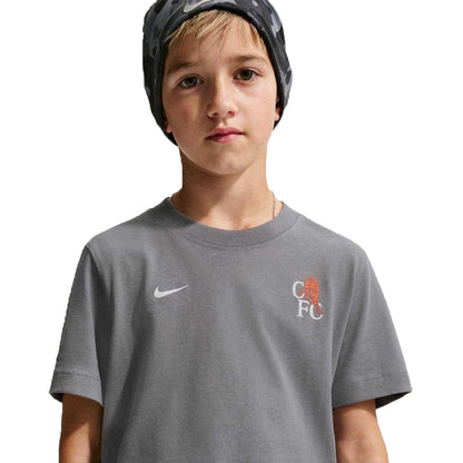 Grey-Orange - Side - Nike Childrens-Kids Chelsea FC T-Shirt