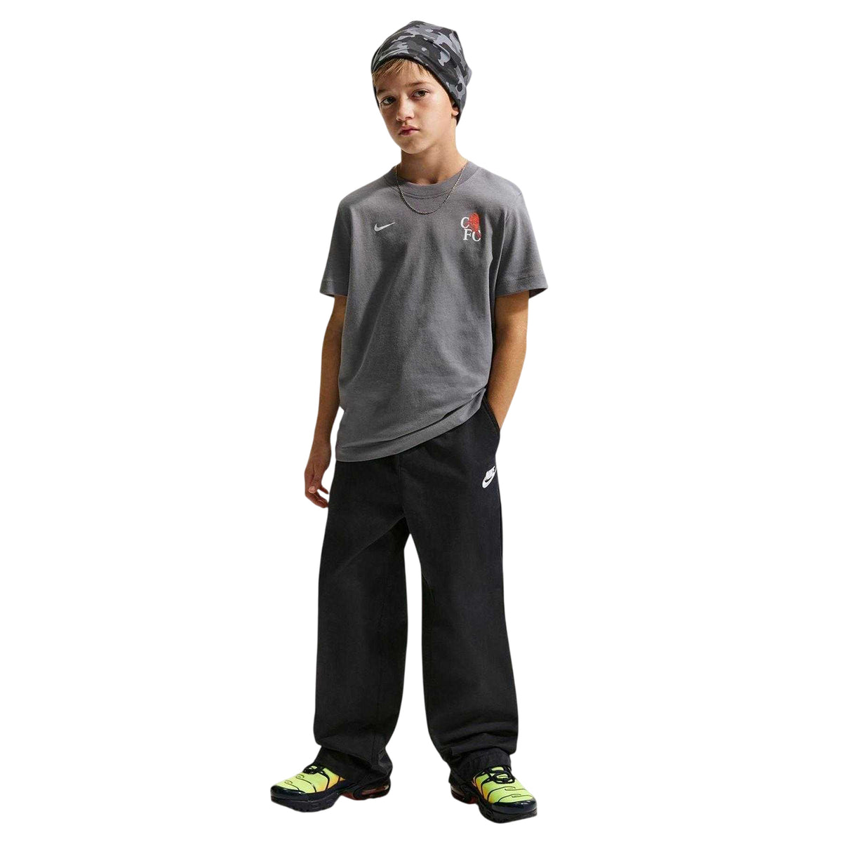 Grey-Orange - Lifestyle - Nike Childrens-Kids Chelsea FC T-Shirt
