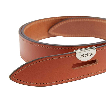 Natural - Back - Isabel Marant Womens-Ladies Lecce Leather Belt