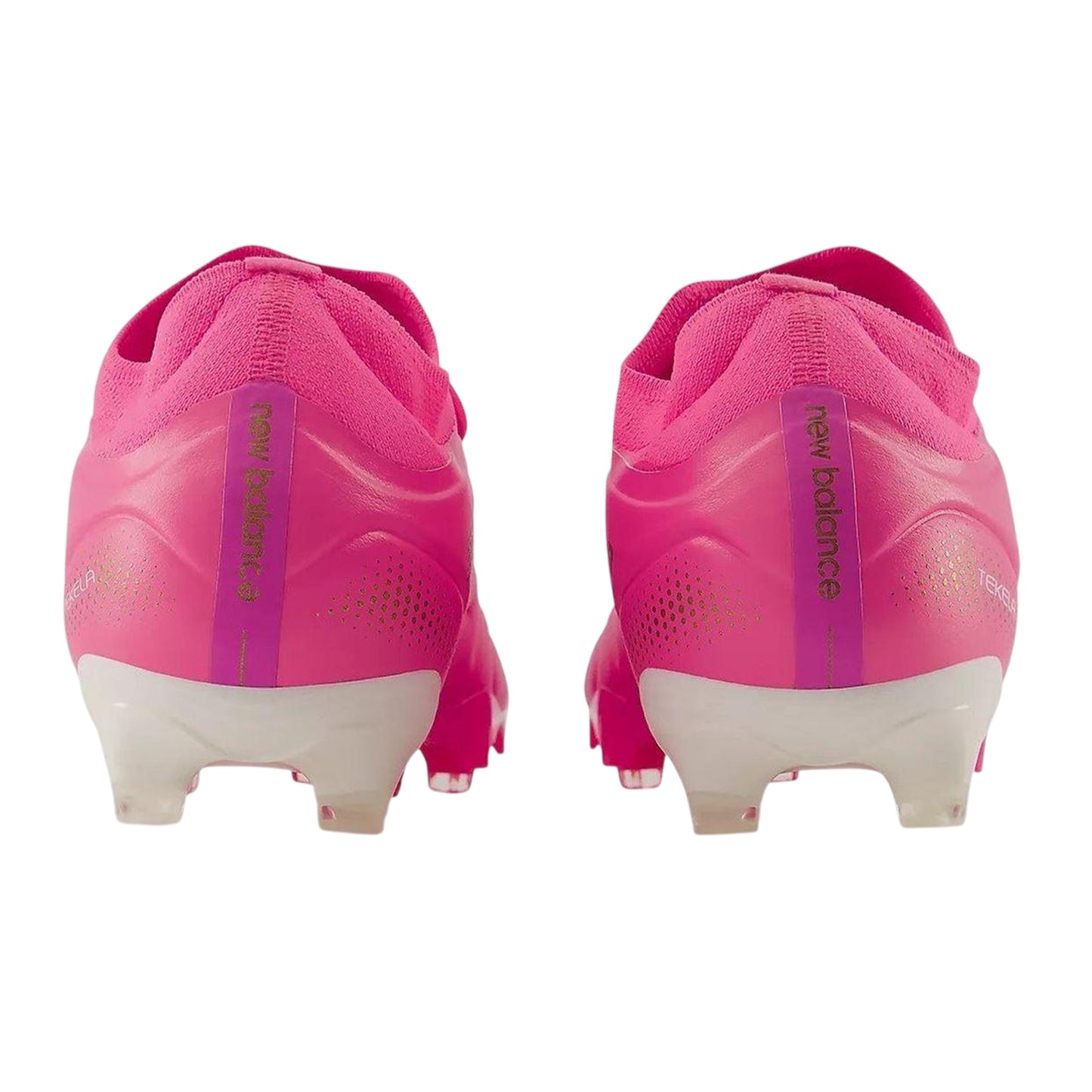 Pink-White - Back - New Balance Mens Tekela Team Low FG V5 Firm Ground Football Boots