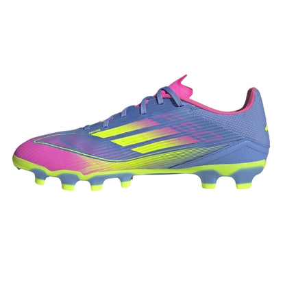 Blue - Side - Adidas Mens F50 League Striped Football Boots