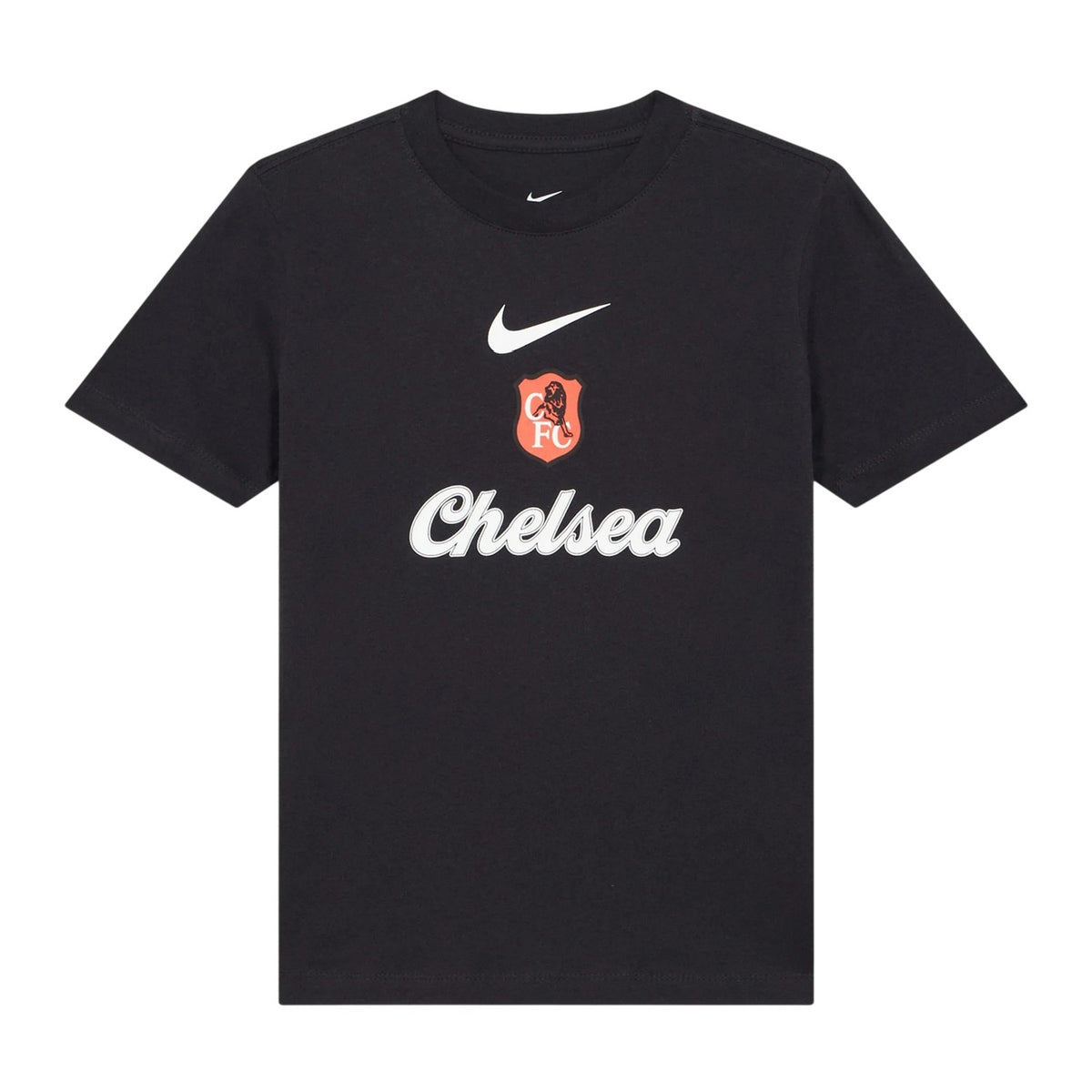 Navy-White - Front - Nike Childrens-Kids Chelsea FC T-Shirt