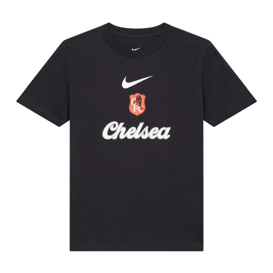 Navy-White - Front - Nike Childrens-Kids Chelsea FC T-Shirt