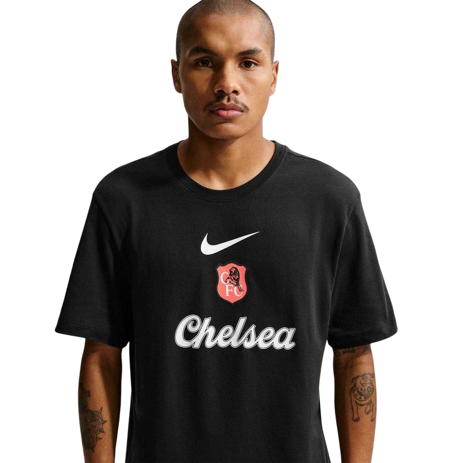 Navy-White - Back - Nike Mens 2025-2026 Crest T-Shirt