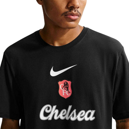 Navy-White - Side - Nike Mens 2025-2026 Crest T-Shirt