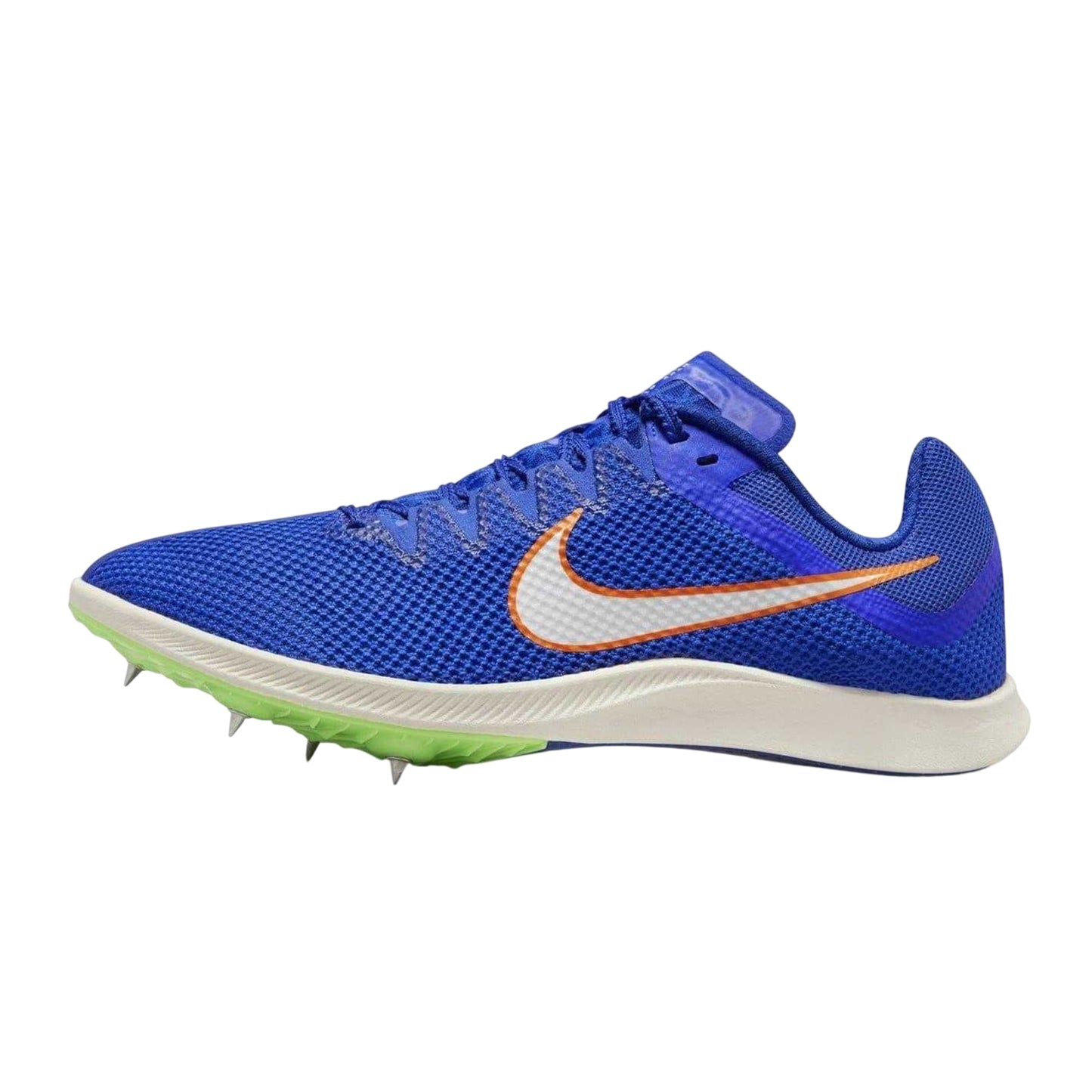 Blue - Back - Nike Mens Zoom Rival Distance Running Athletic Shoe Spikes