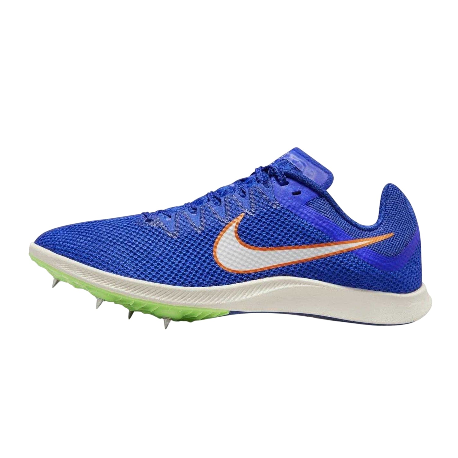 Blue - Back - Nike Mens Zoom Rival Distance Running Athletic Shoe Spikes