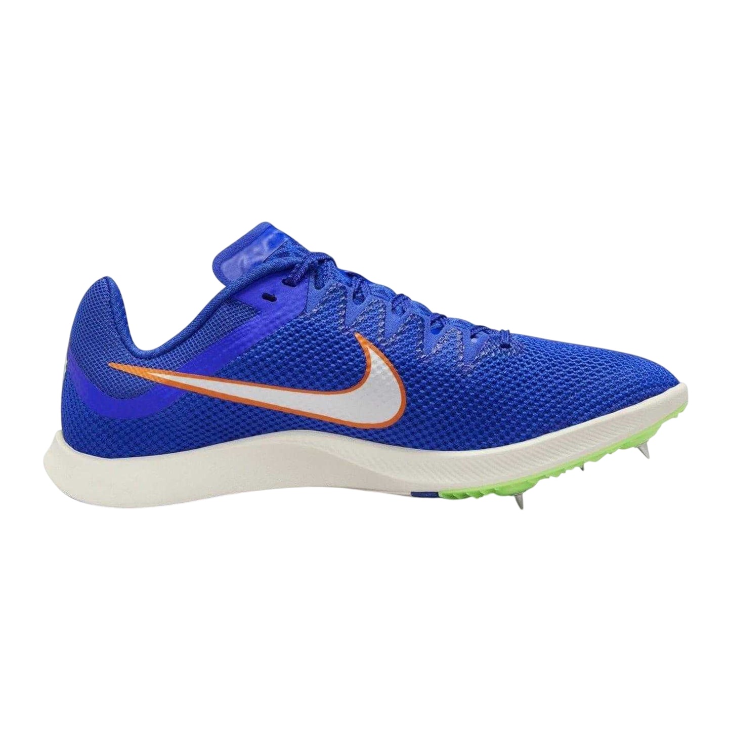 Blue - Front - Nike Mens Zoom Rival Distance Running Athletic Shoe Spikes