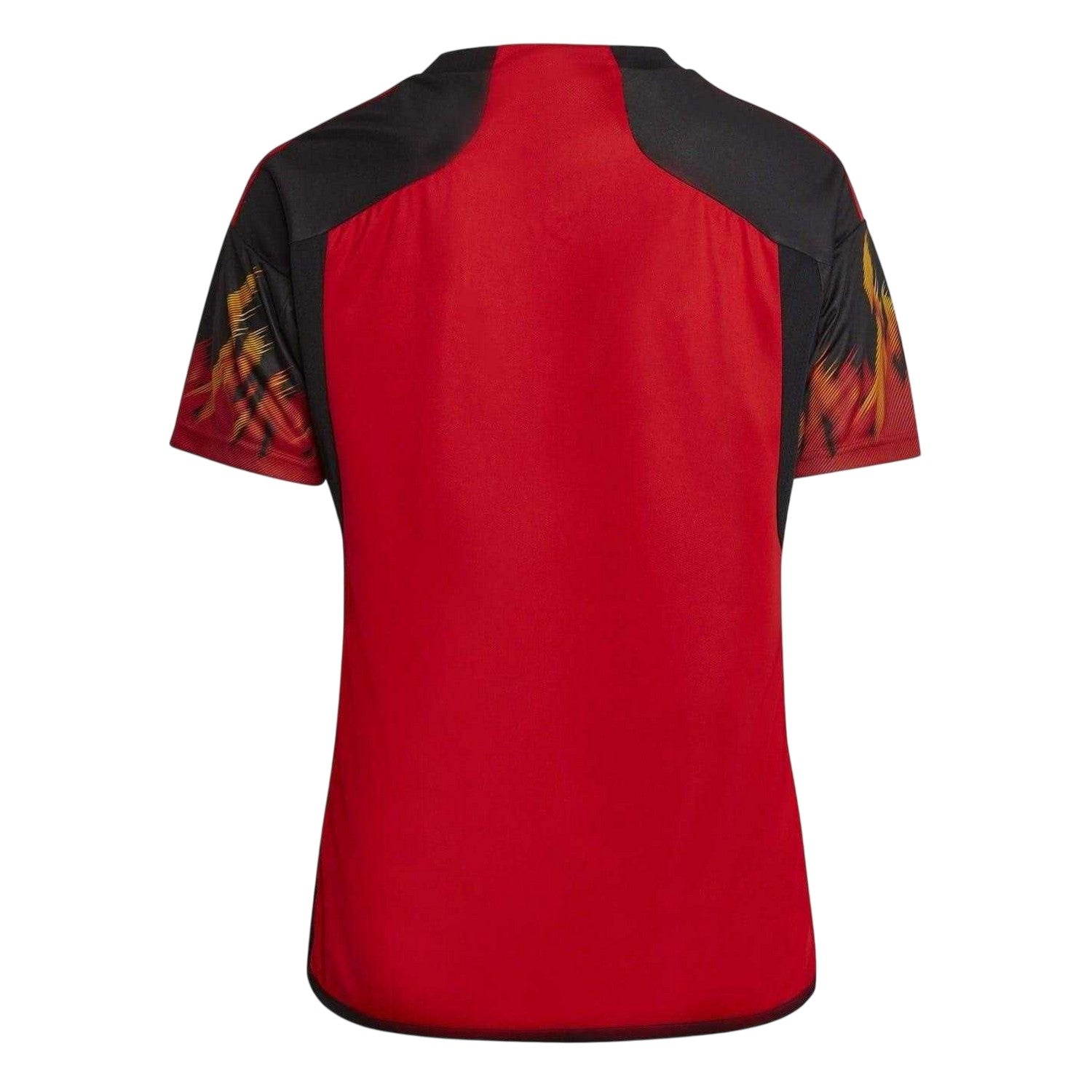 Red - Back - Adidas Womens-Ladies 2022-23 Belgium Home Jersey