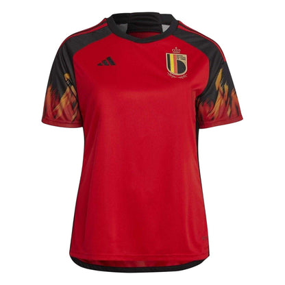 Red - Front - Adidas Womens-Ladies 2022-23 Belgium Home Jersey