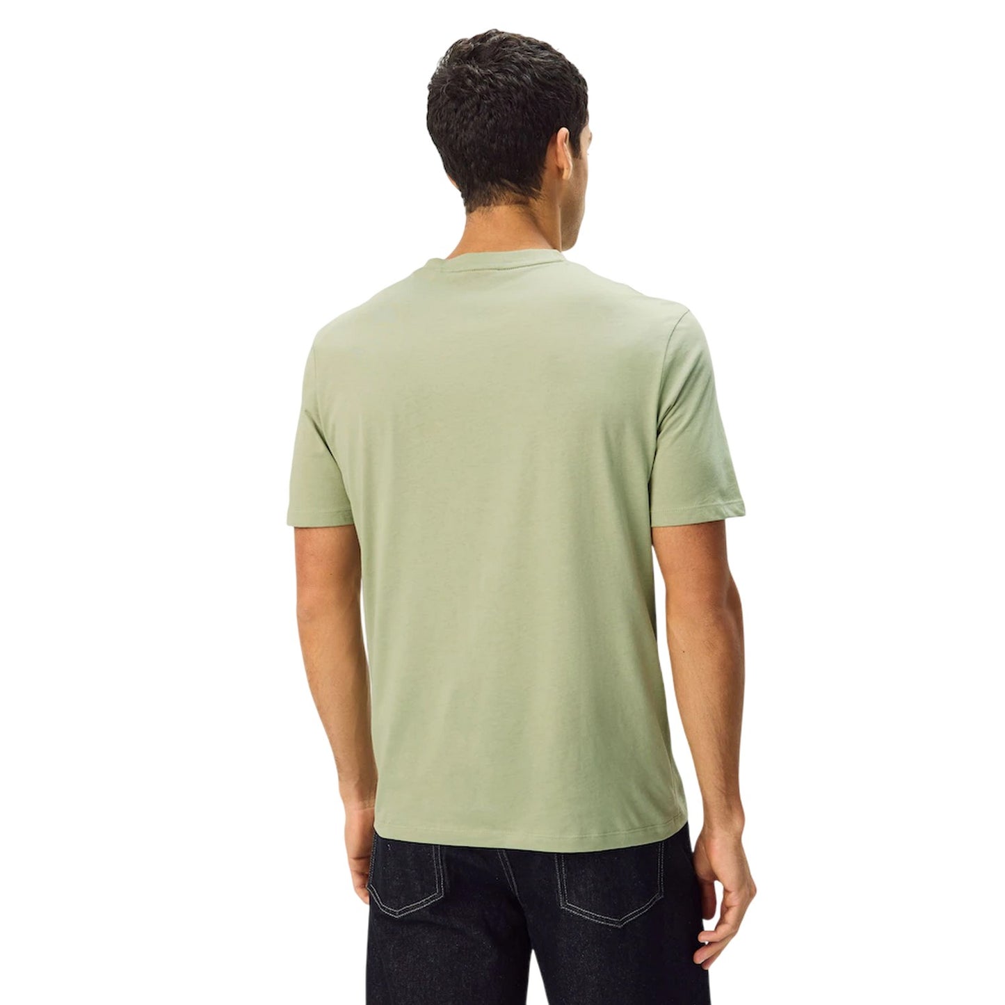 Green - Back - Hugo Mens Dero222 Logo T-Shirt