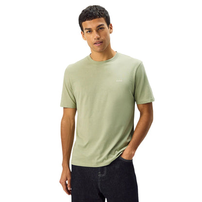 Green - Lifestyle - Hugo Mens Dero222 Logo T-Shirt