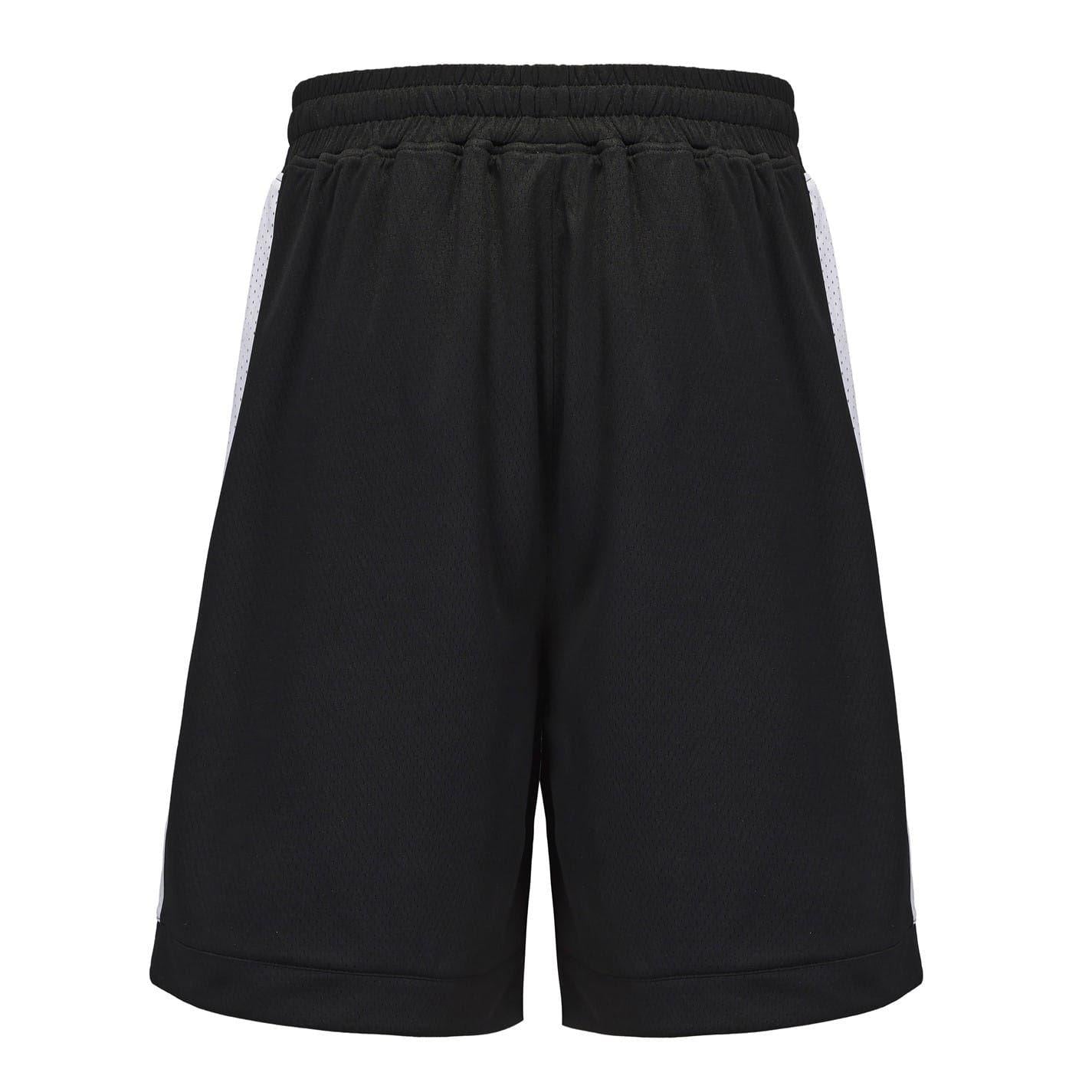 Black-White - Back - Everlast Mens BB500 Basketball Shorts