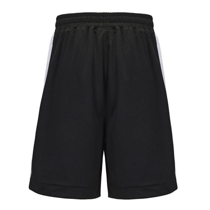 Black-White - Back - Everlast Mens BB500 Basketball Shorts