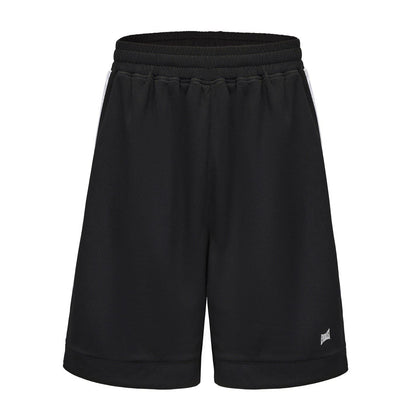 Black-White - Front - Everlast Mens BB500 Basketball Shorts
