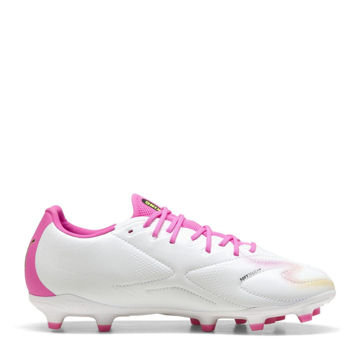 Pink - Lifestyle - Puma Childrens-Kids King Match Firm Ground Football Boots