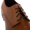 Brown - Lifestyle - Dune London Mens Springer Leather Derby Shoes