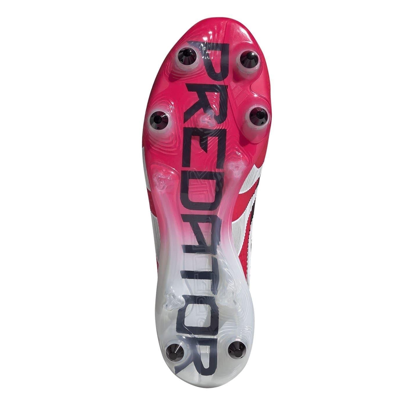 Red - Pack Shot - Adidas Childrens-Kids Predator Elite Soft Ground Football Boots
