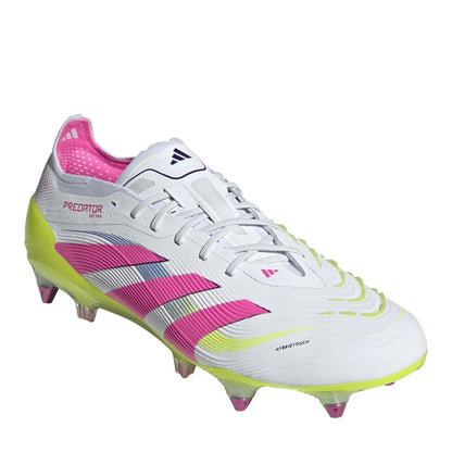 White - Lifestyle - Adidas Childrens-Kids Predator Elite Soft Ground Football Boots