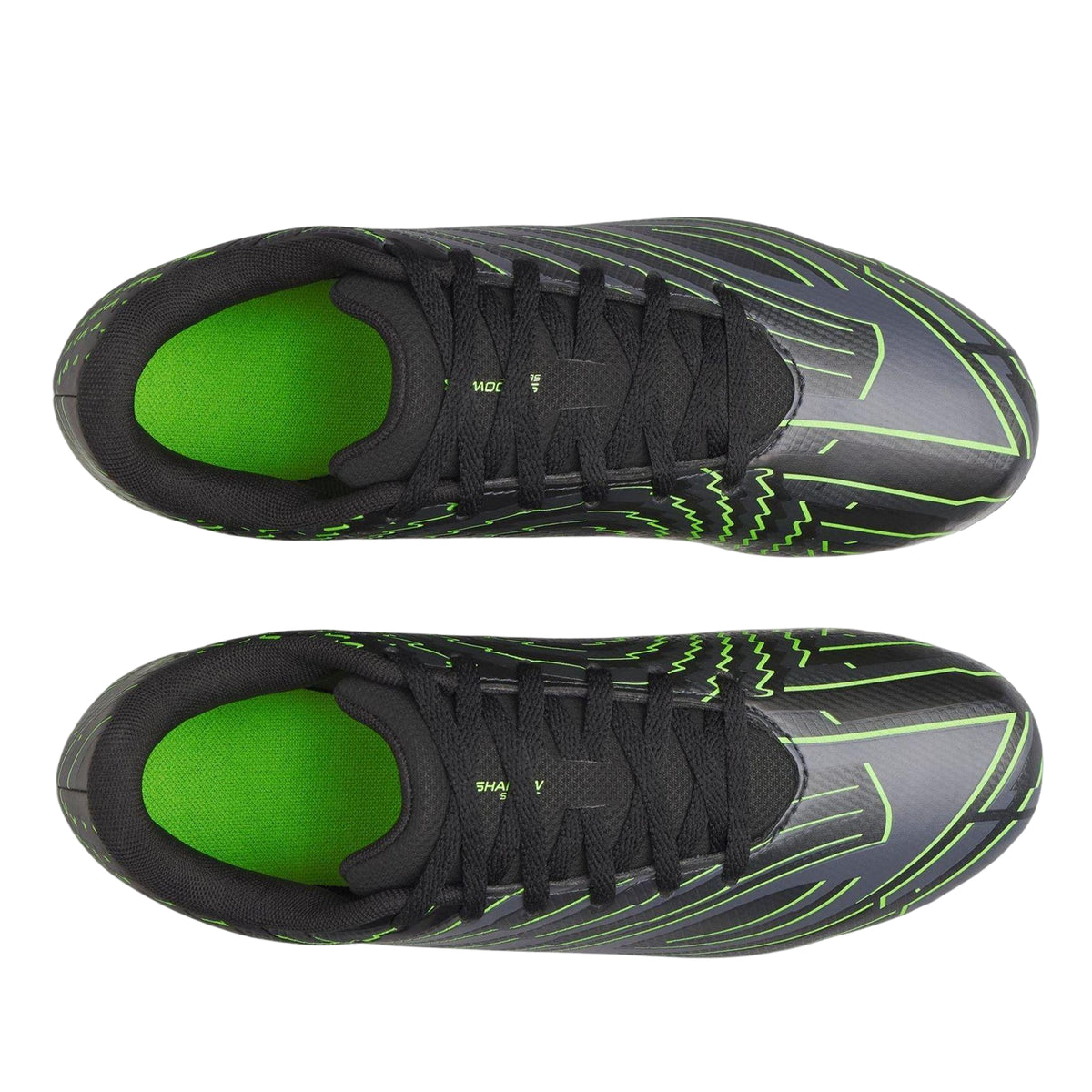 Black-Grey - Side - Under Armour Childrens-Kids Shadow .4 Cleated Football Boots
