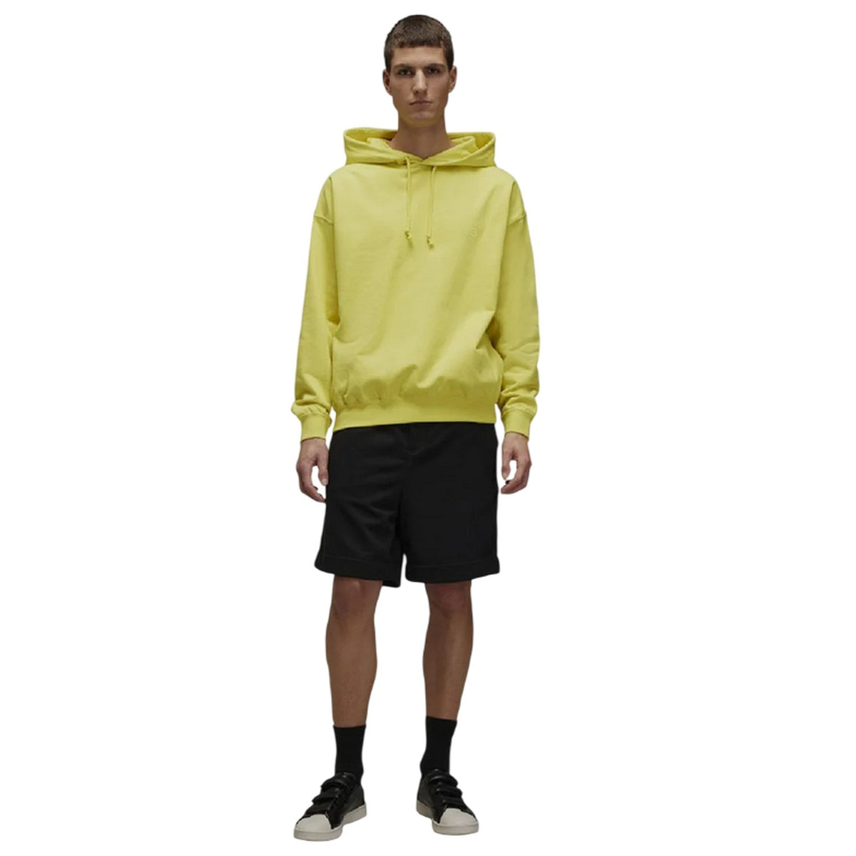 Black - Pack Shot - Y-3 Mens French Terry Tailored Shorts