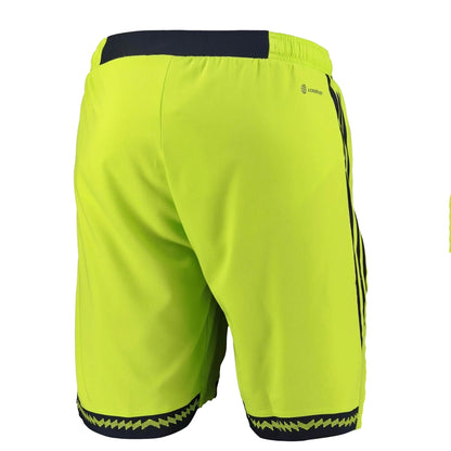 Green - Back - Adidas Mens 2022-23 Manchester United FC Third Shorts