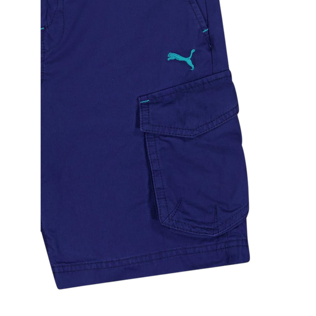 Blue - Side - Puma Childrens-Kids Beach Walking Shorts